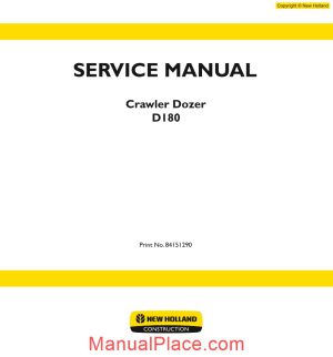 new holland crawler dozer d180 tier3 en service manual page 1