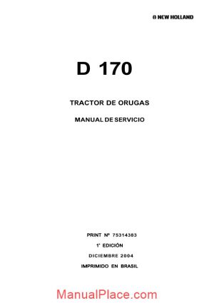 new holland d170 tractor de orugas service manual page 1