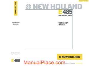 new holland e485 workshop manual page 1