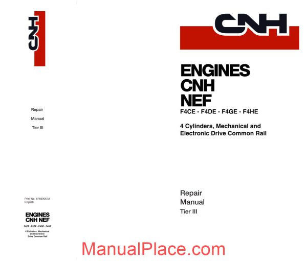 new holland engine 4 cylinders tier 3 en service manual page 1