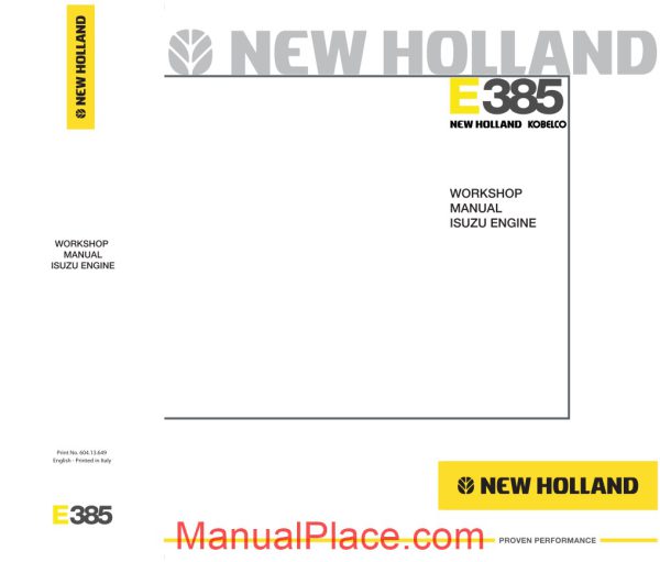 new holland engine 4hk1 6hk1 en service manual page 1