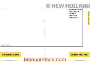 new holland engines f4ge0454c f4ge0484g repair manual page 1