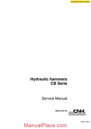 new holland hydraulic hammers cb en service manual page 1