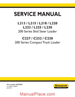 new holland l220 service manual page 1