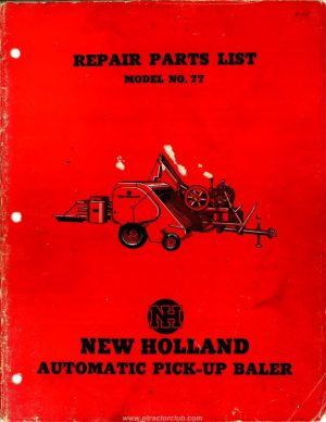 new holland model 77 repair parts list page 1