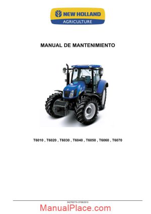 new holland mr t6000 maintenance manual es page 1