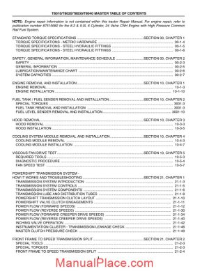 new holland t8000 repair manual page 1