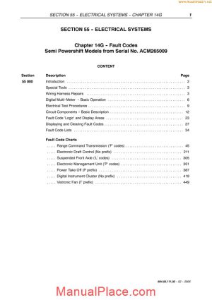 new holland tm electrical system sec wat page 1