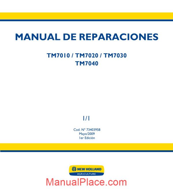 new holland tm7010 tm7020 tm7030 tm7040 service manual es page 1