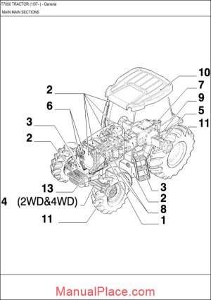 new holland tractor t7050 parts catalog page 1