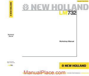 newholland telehandlers lm732 workshop manual page 1