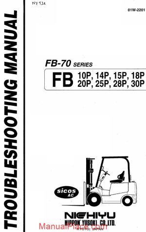 nichiyu forklift fb10 30p ac serie 70 troubleshooting manual page 1