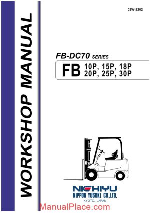 nichiyu forklift fb10 30p dc70 series service manual page 1