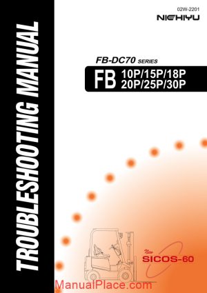 nichiyu forklift fb10 30p dc70 series troubleshooting manual page 1