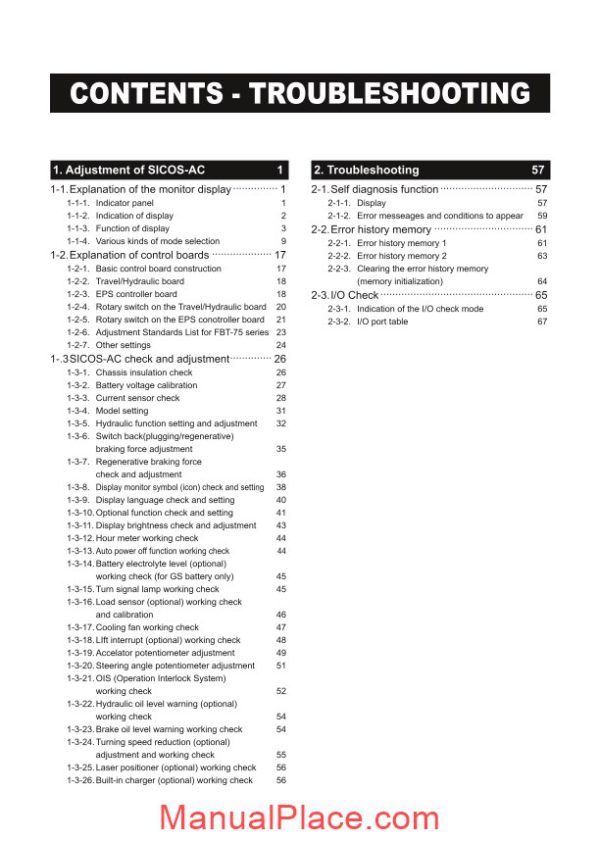 nichiyu forklift fbt 75 series troubleshooting manual page 4