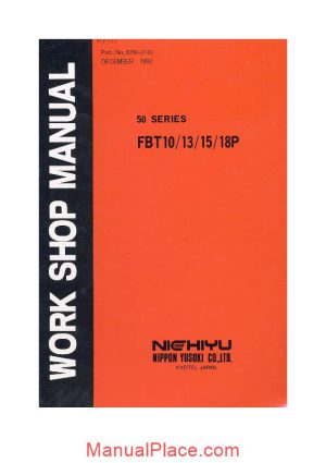 nichiyu forklift fbt10 18p sicos 50 service manual page 1