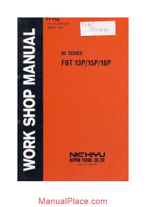 nichiyu forklift fbt13 15 18p sicos 60 service manual page 1