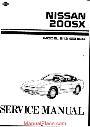 nissan 200sx s13 service manual page 1