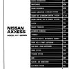 nissan axxess 1990 factory shop manual page 1