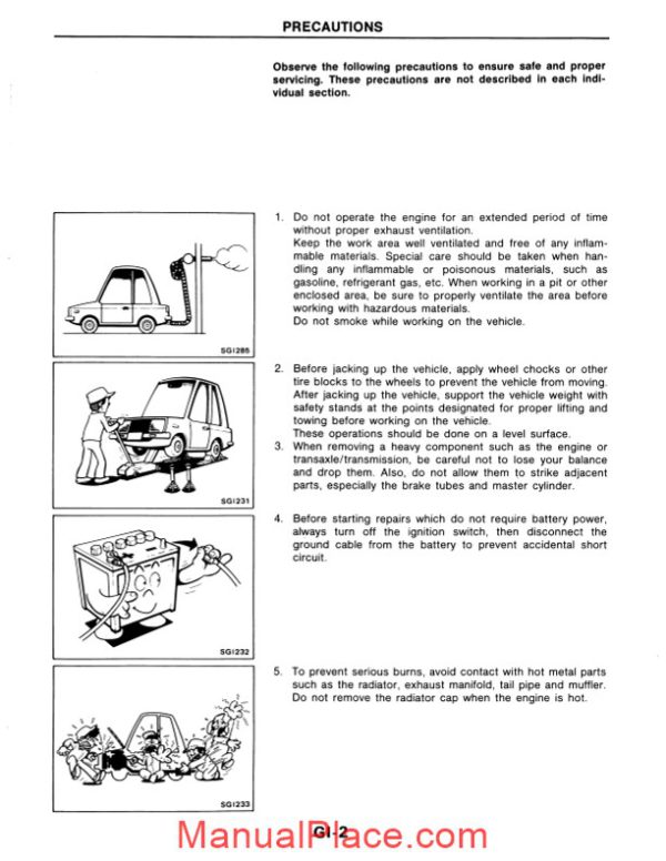 nissan axxess 1990 factory shop manual page 4