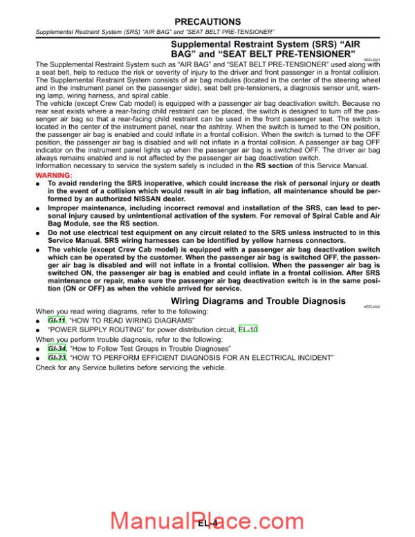 nissan frontier 2002 wiring diagram page 4