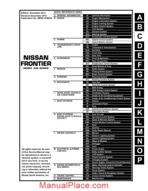nissan frontier d40 2013 service manual page 1