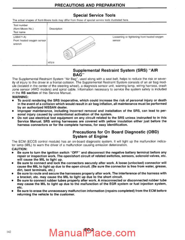 nissan ka24e engine electronic systems manual english page 3