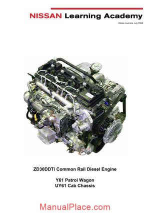 nissan learning academy zd30ddti diesel engine technical training page 1