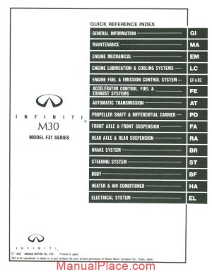 nissan m30 1992 factory shop manual mini page 1