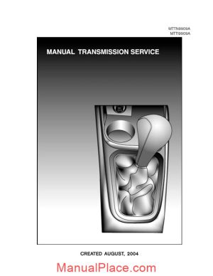 nissan official training manual transmission service page 1