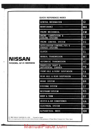 nissan s14 sr20 service manual page 1