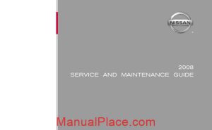 nissan service and maintenance guide page 1