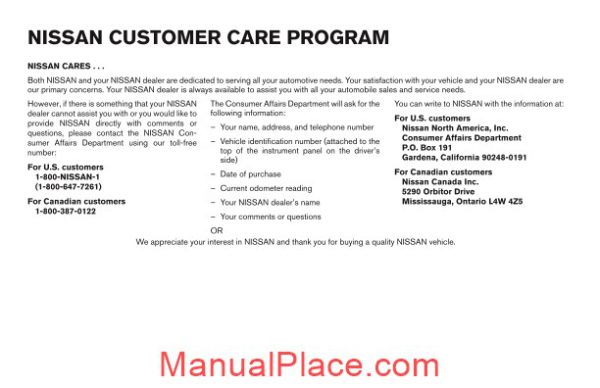 nissan versa 2007 service manual page 3
