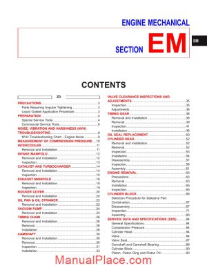 nissan zd30 and td27ti engines service manual in english page 1