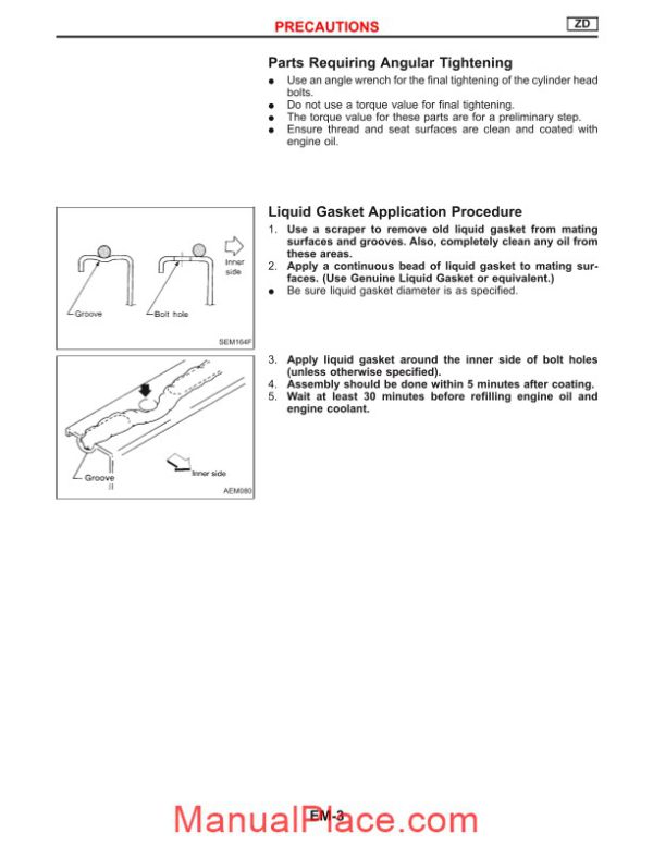 nissan zd30 and td27ti engines service manual in english page 3