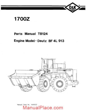 o k trojan 1700z tb124 parts book page 1