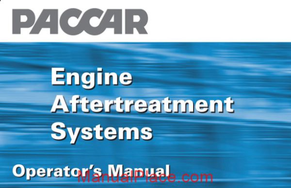 paccar engine manuals paccar engine aftertreatment systems operator manual page 1