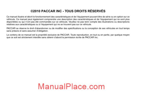 paccar engine manuals paccar px 6 manuel du conducteur francais page 3