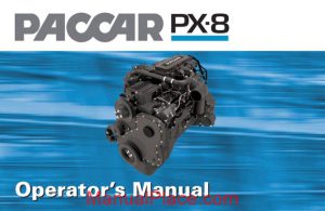 paccar engine manuals paccar px 8 engine operators manual page 1