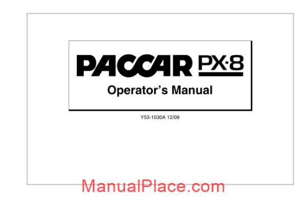 paccar engine manuals paccar px 8 engine operators manual page 3