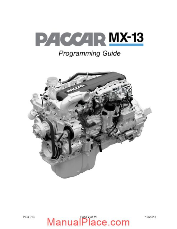 paccar mx13 programming guide page 2