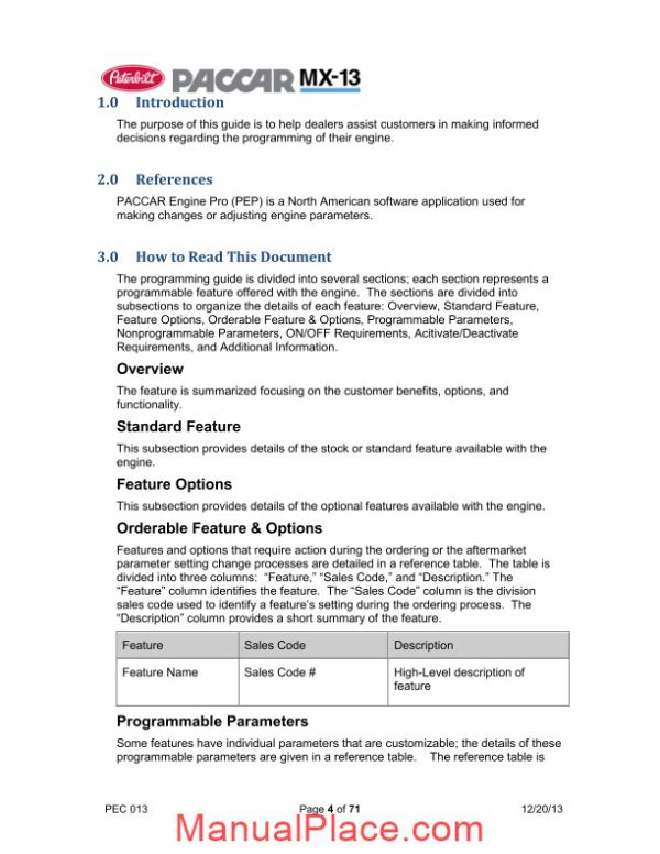 paccar mx13 programming guide page 4