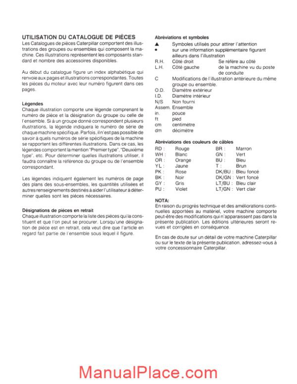 parts manual excavator caterpillar 320 b page 3