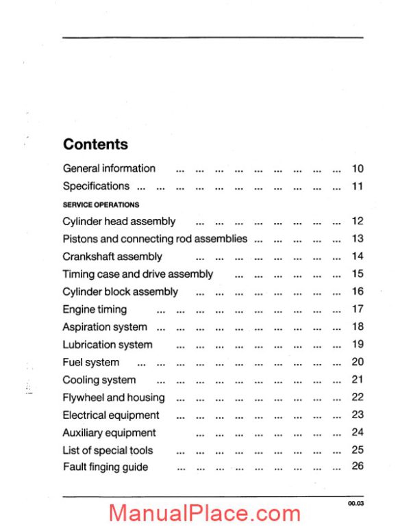 perkins 1000 engine series manual page 2