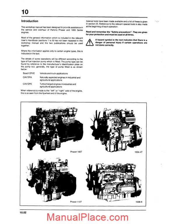 perkins 1000 engine series manual page 4