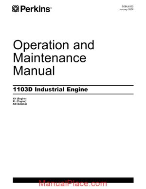 perkins 1103d industrial engines operation and maintenance manual page 1