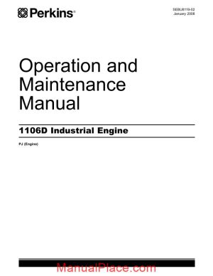 perkins 1106d industrial engines operation and maintenance manual page 1