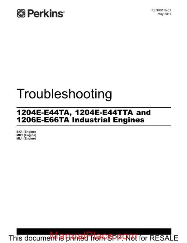 perkins 1204e e44ta 1204e e44tta 71206e e66ta industrial engine troubleshooting page 1