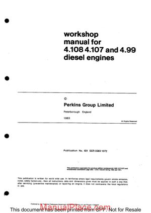 perkins 4 108 series workshop manual page 1