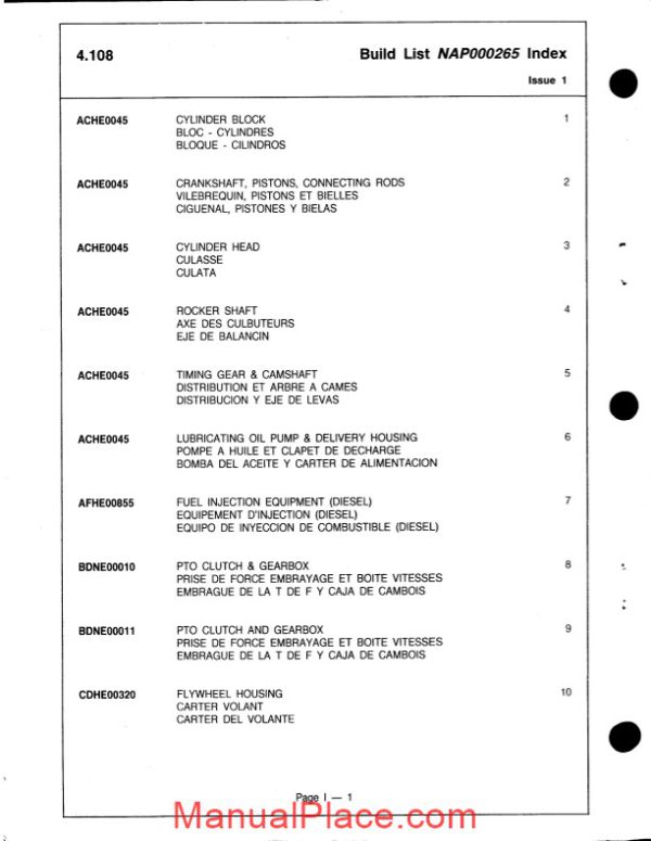 perkins 4 108m parts manual page 4